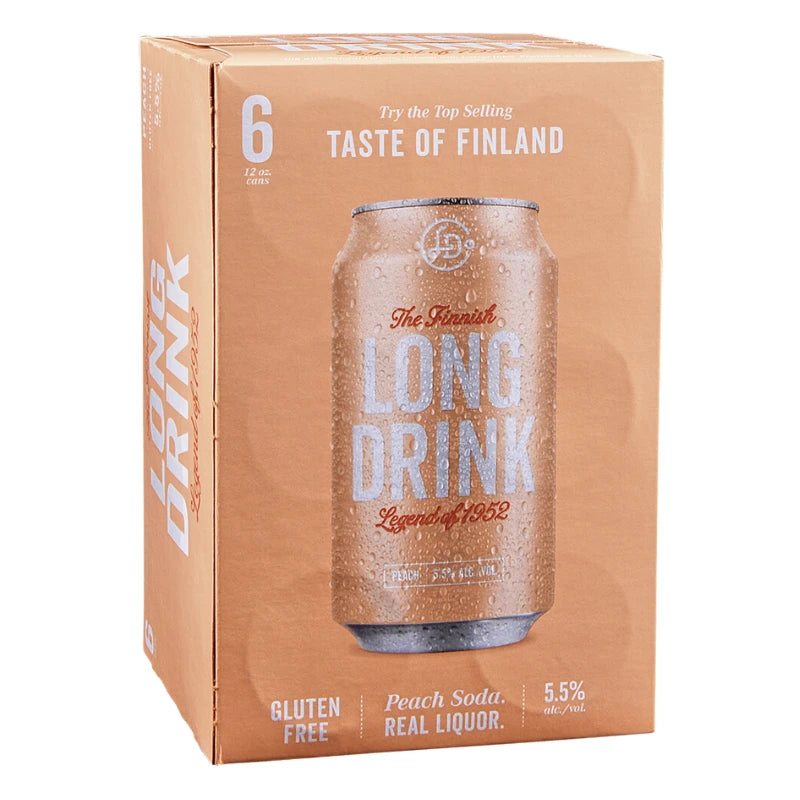 Long Drink Peach 355 ml 6pk