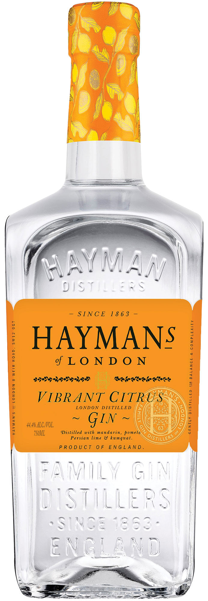 Hayman Citrus Gin 750ml