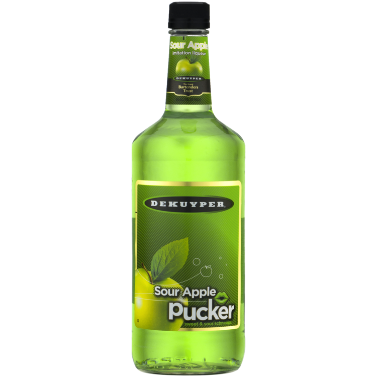 Dekuyper Sour Apple Pucker 750ml 1 PK