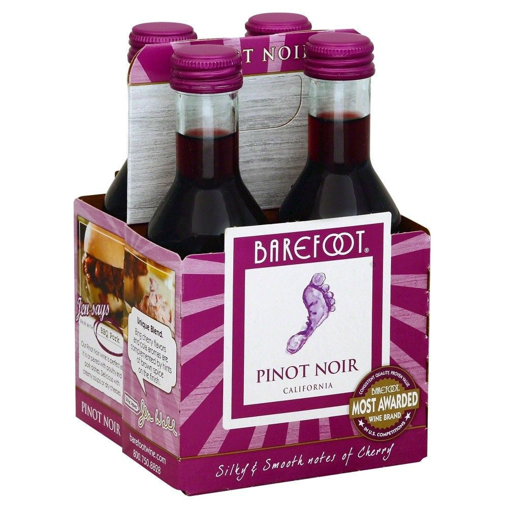 Barefoot Pinot Noir Pk 187ml 1 EA