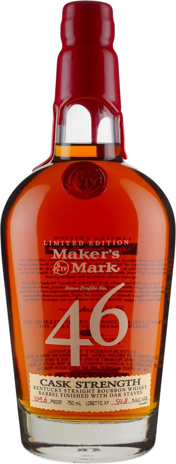 Maker's Mark 46 French Oak Cask Strength 750ml 1 Btl