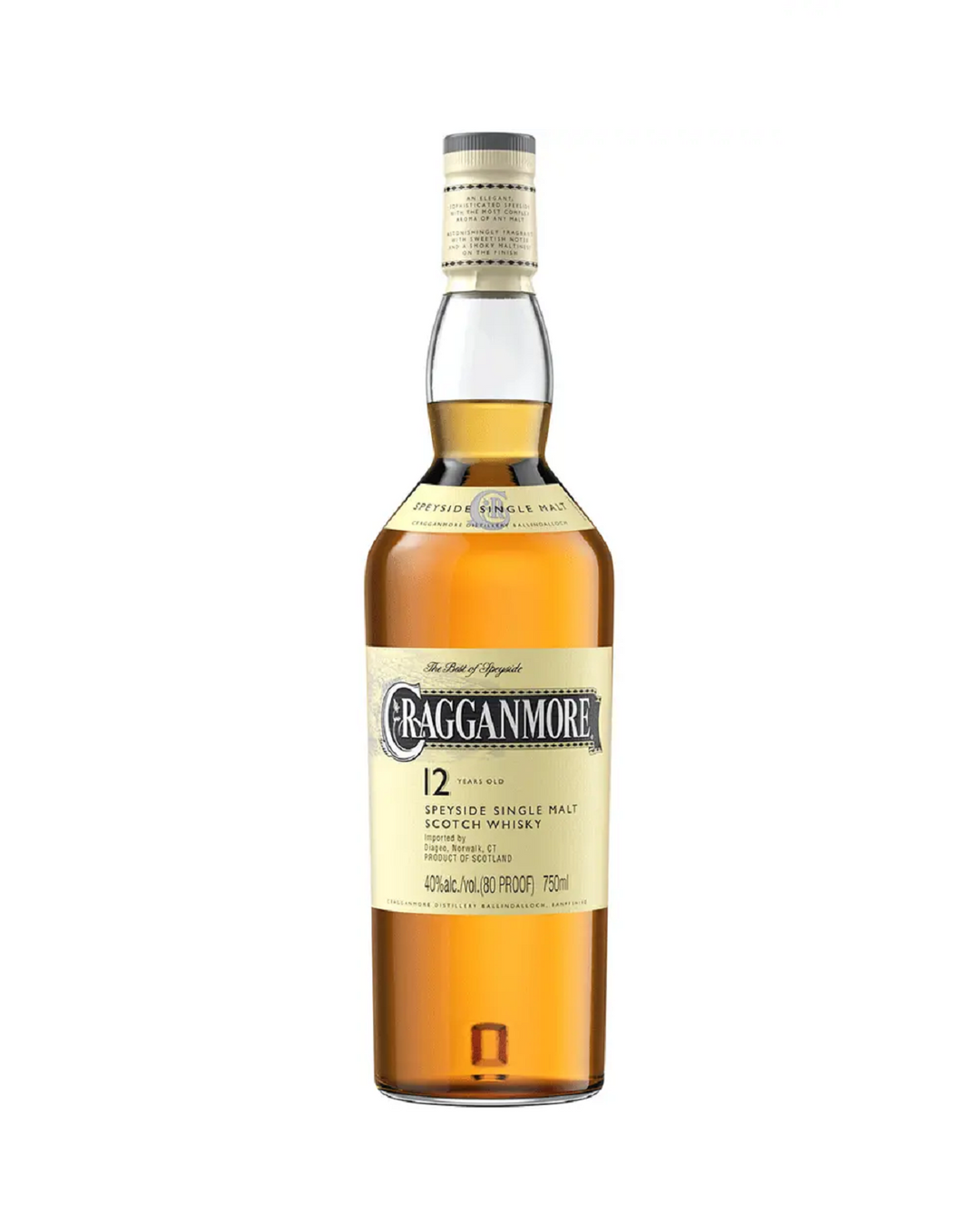 Cragganmore 12 Yrs Speyside Single Malt Whiskey 750ml 1 PK