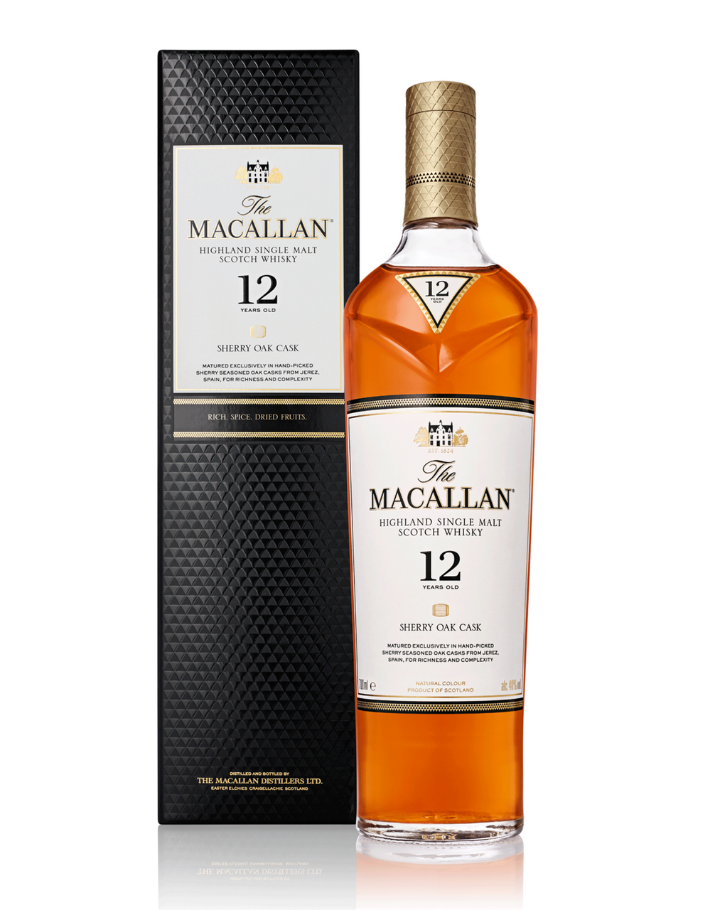 Macallan 12yrs Sherry Oak 750ml 1 Btl