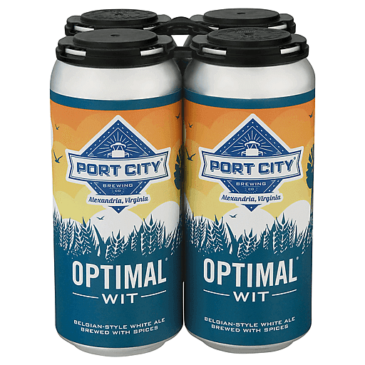 Port City Optimal Wit White Ale 19.2ozs Can Each