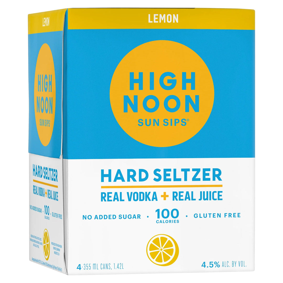 High Noon Lemon 355ml 4 PK