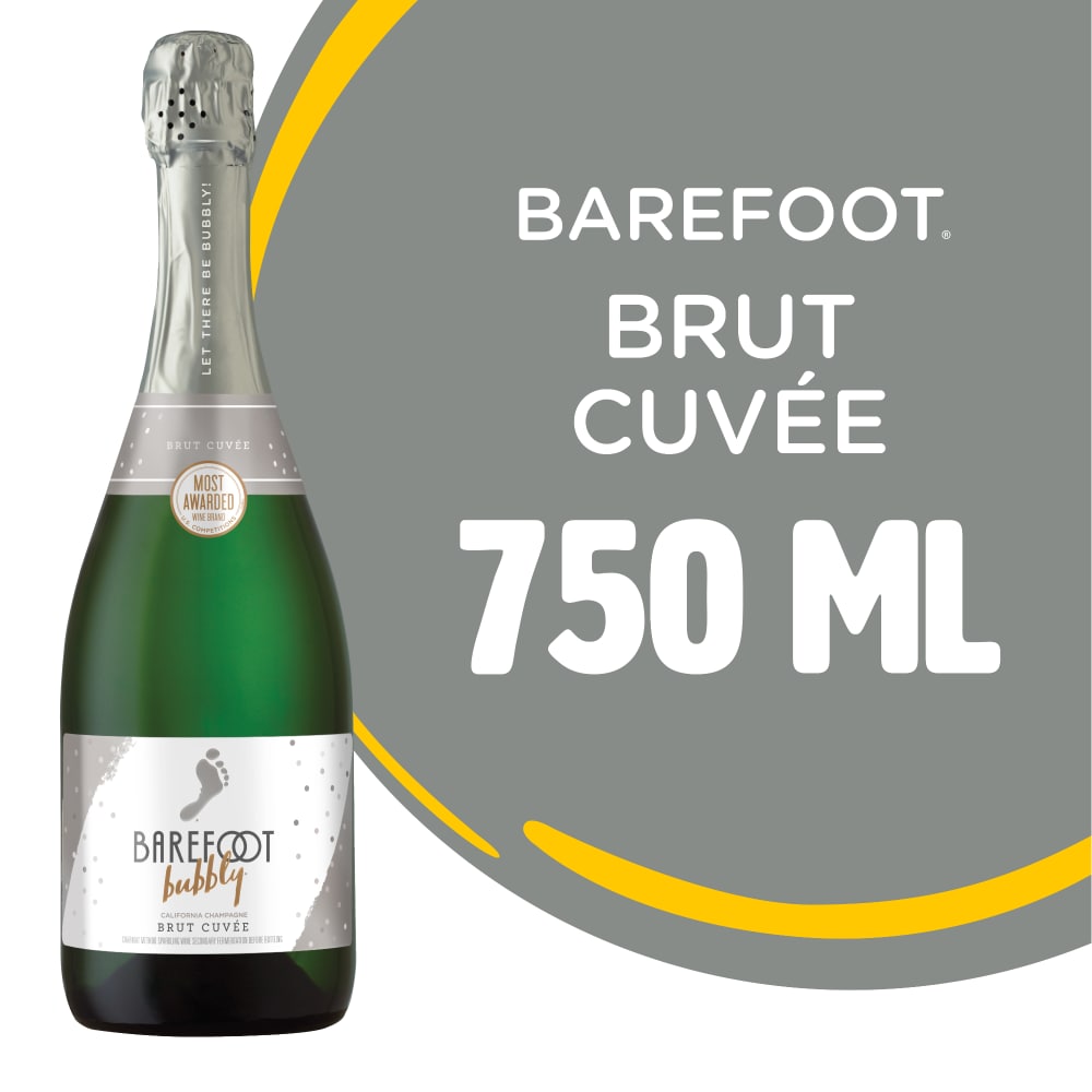 Barefoot Bubbly Brut Cuvee 750ml 1 EA