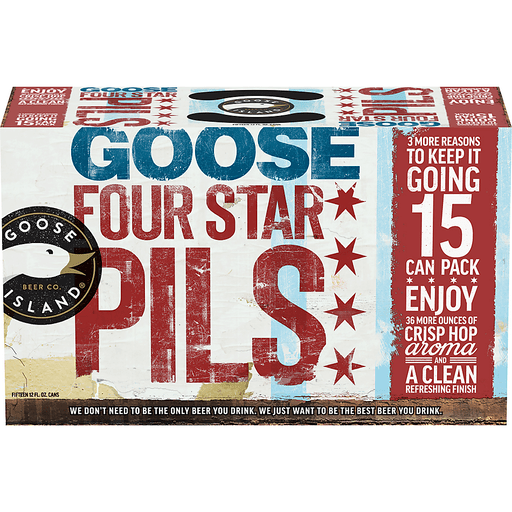 Goose Island Four Star Pils Btl 12oz 15 PK