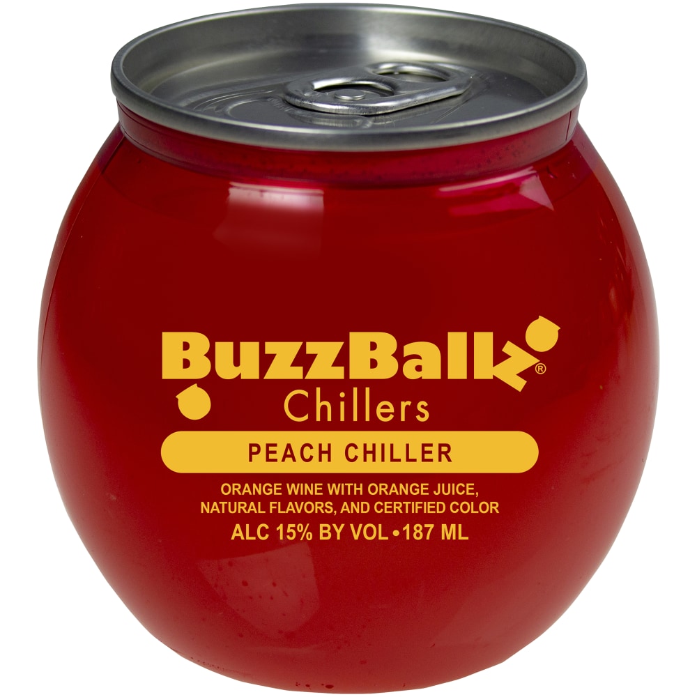 Buzzballz Chillers Peach 187ml 1 Can