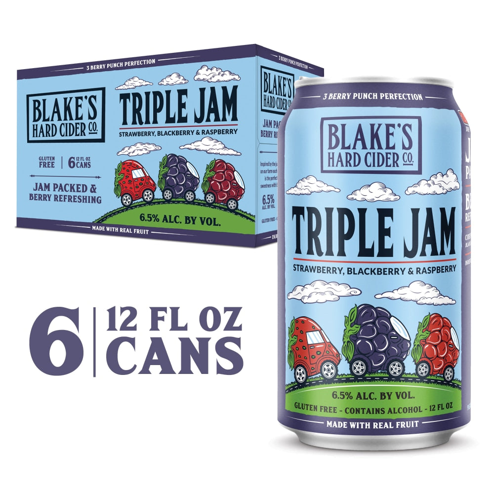 Blakes Hard Cider Triple Jam 12oz 6 PK