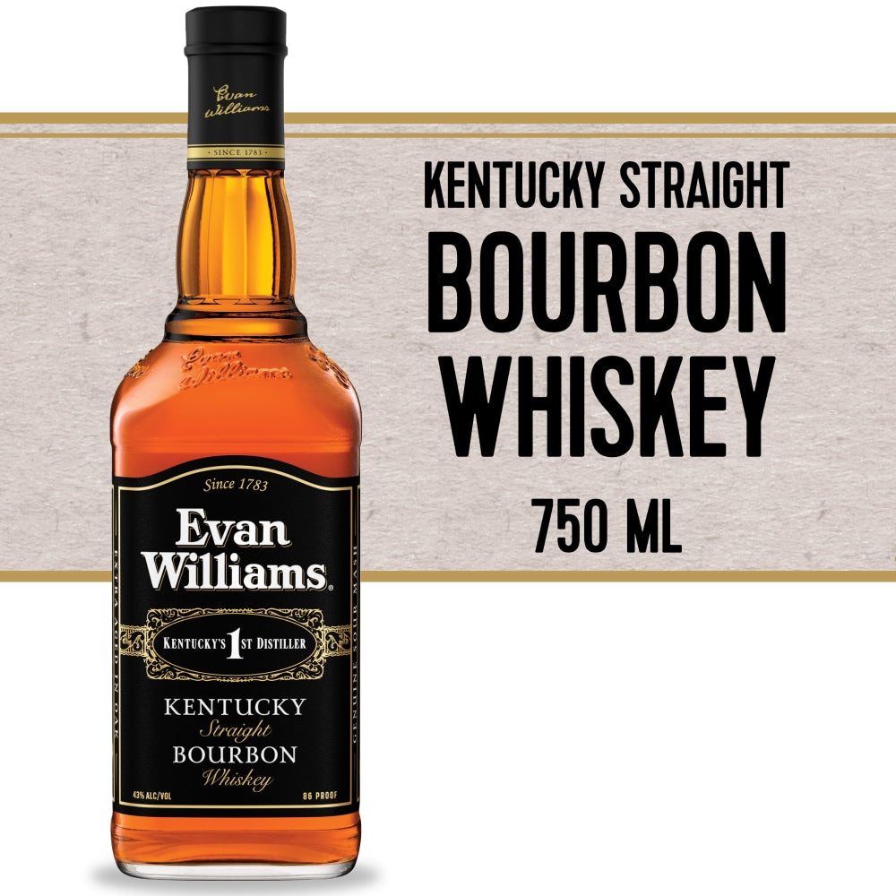 Evan Williams Bourbon Blackbtl 750ml 1 EA