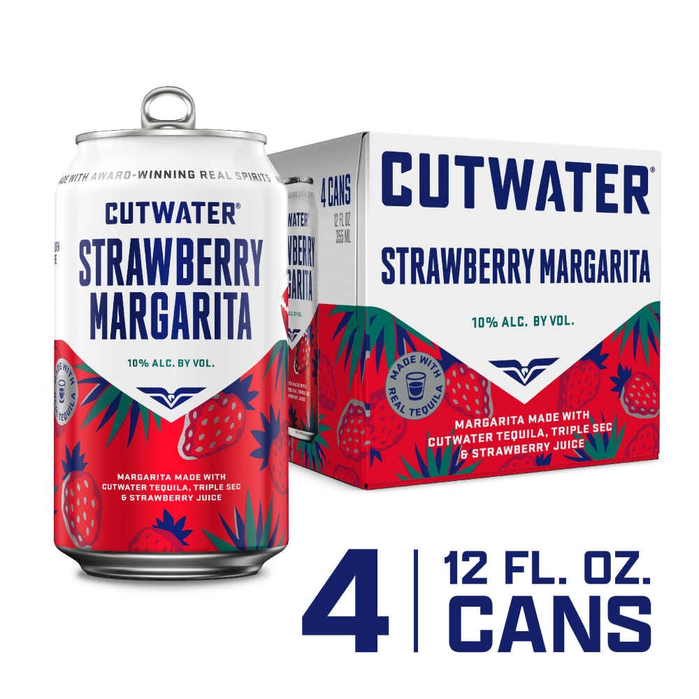 Cut Water Strawberry 12oz 4 PK