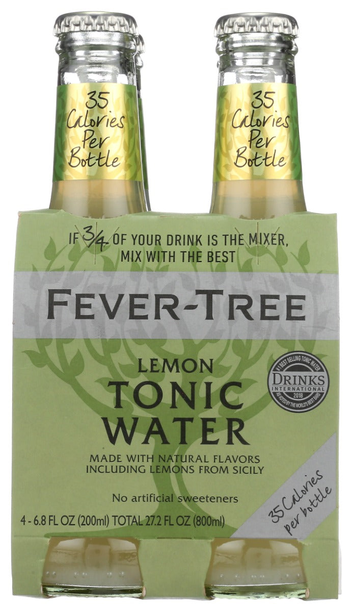 Fever Tree Lemon Tonic Water 25.4oz 4 PK