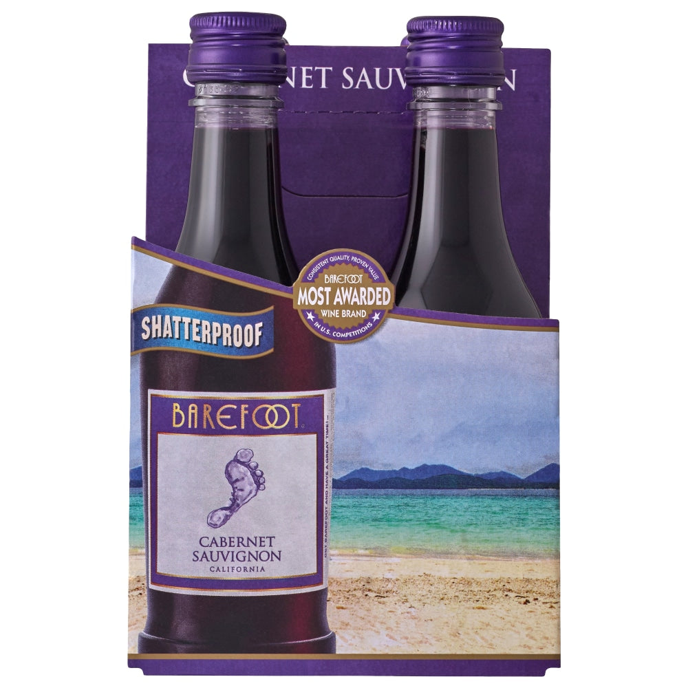 Barefoot Cabernet Sauvignon Pk 187ml 4 PK