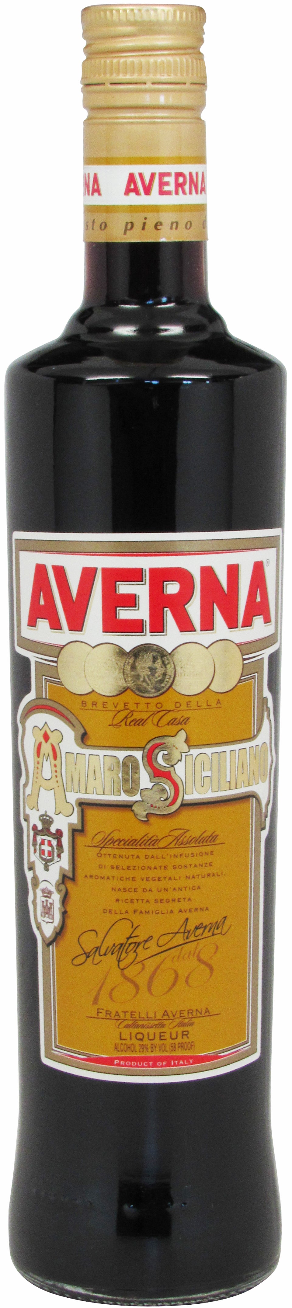 Averna Amaro Siciliano Btl 750ml 1 EA